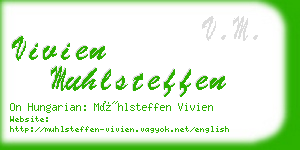 vivien muhlsteffen business card